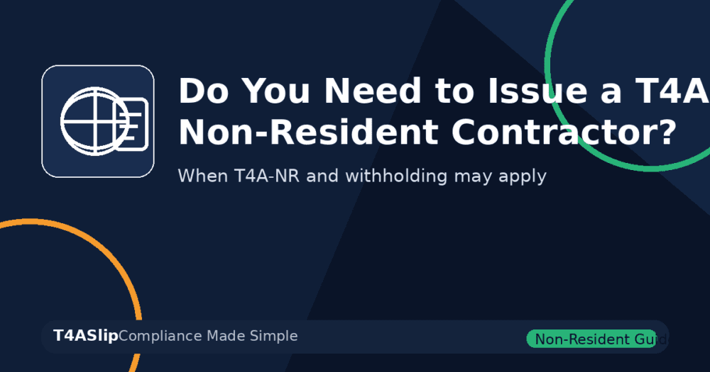 non-resident contractor