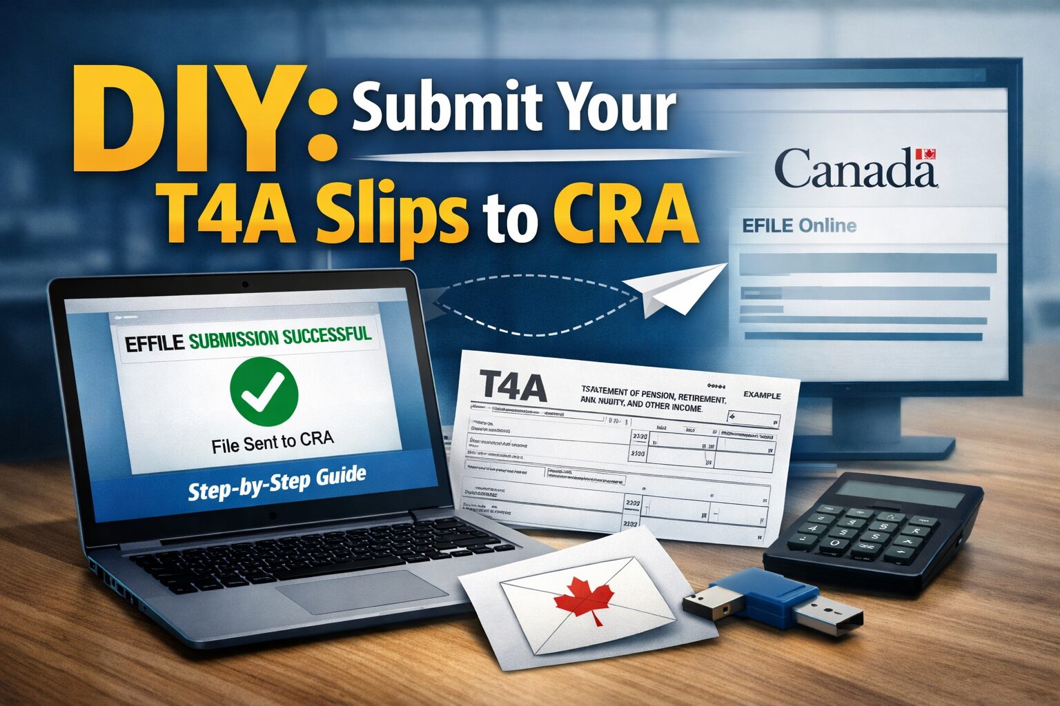 DIY - How to submit your t4a slips to CRA
